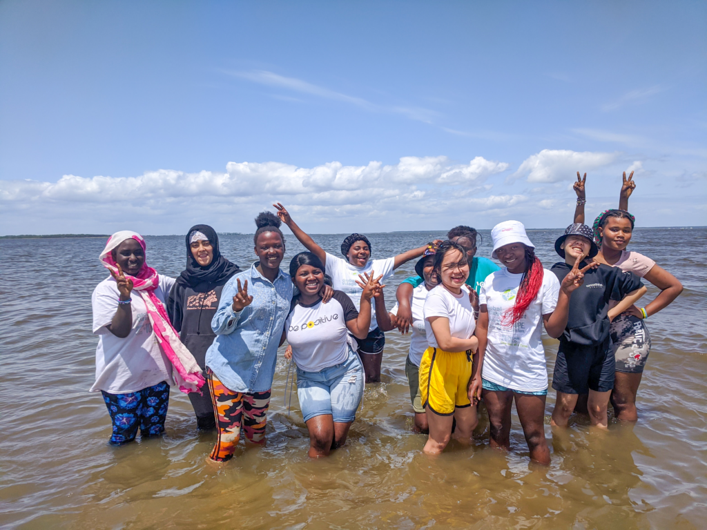 girls at the beach april 22