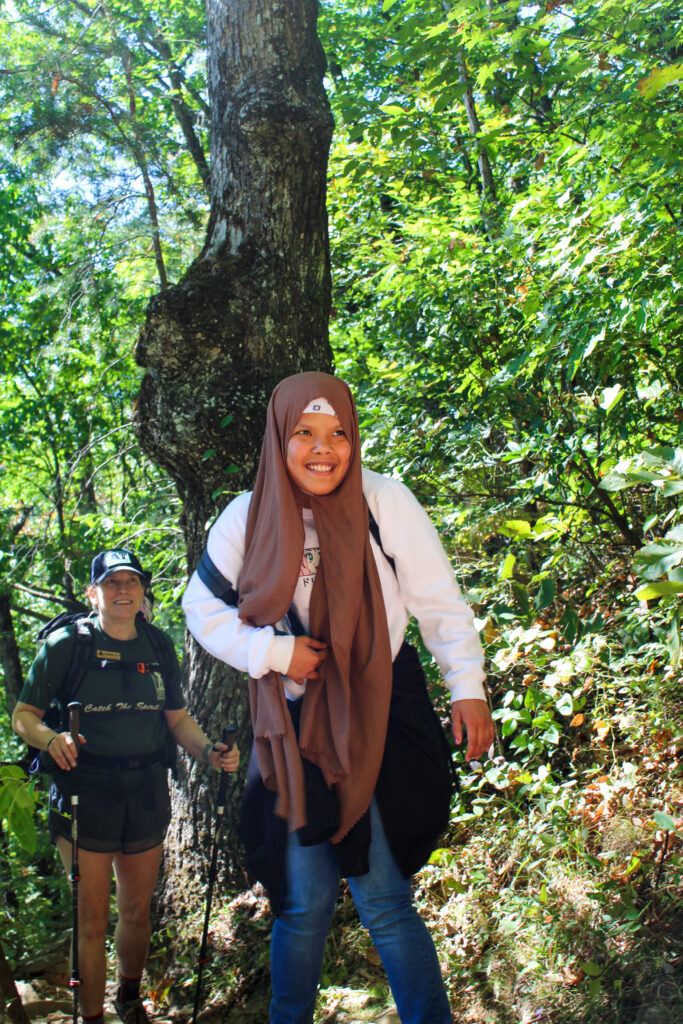 Student on Hike